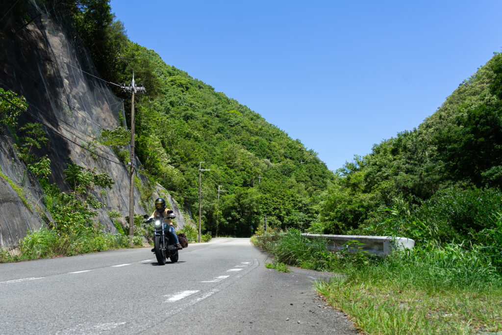 和歌山県道26号 御坊美山線　空が開けた道