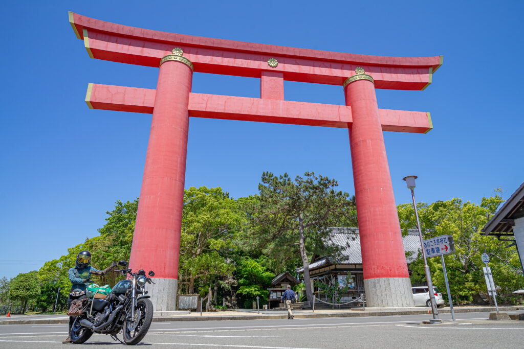 おのころ島神社とXL883R&カゲ美