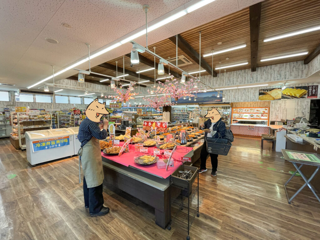 おべんとうのヒライ 阿蘇立野店の店内