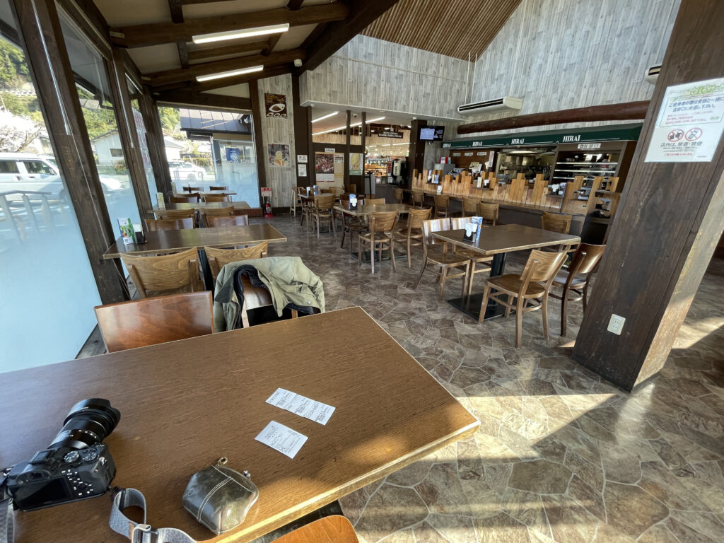 おべんとうのヒライ 阿蘇立野店のお食事コーナー(イートイン)