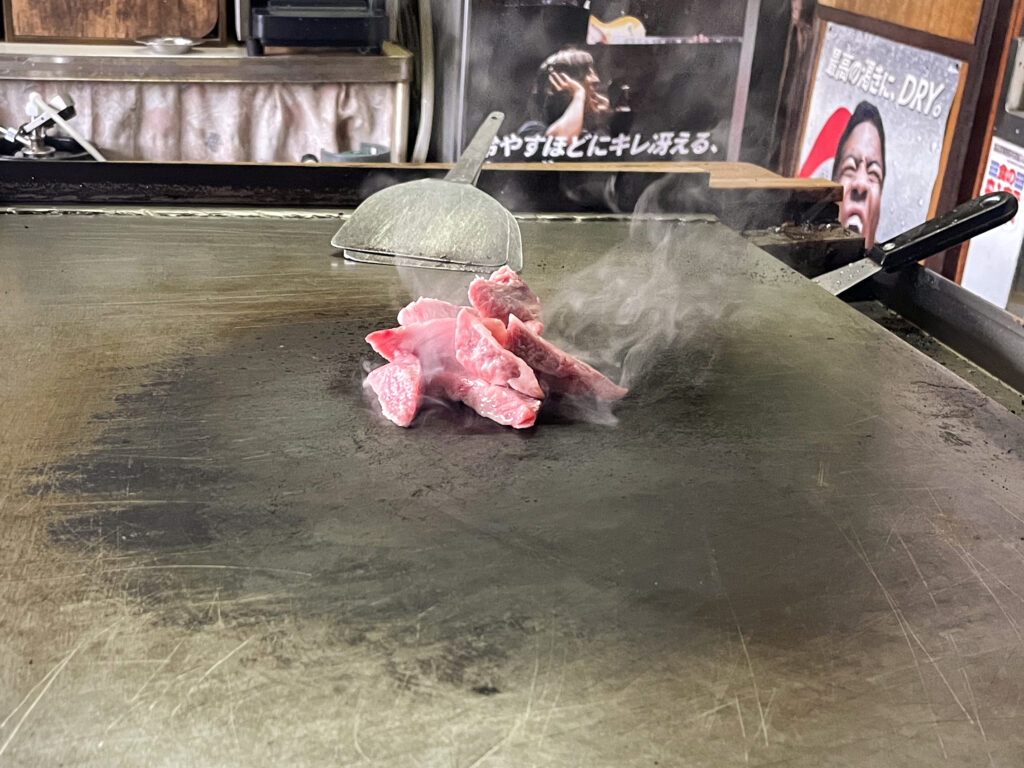 石川屋の大将がそずりを焼く