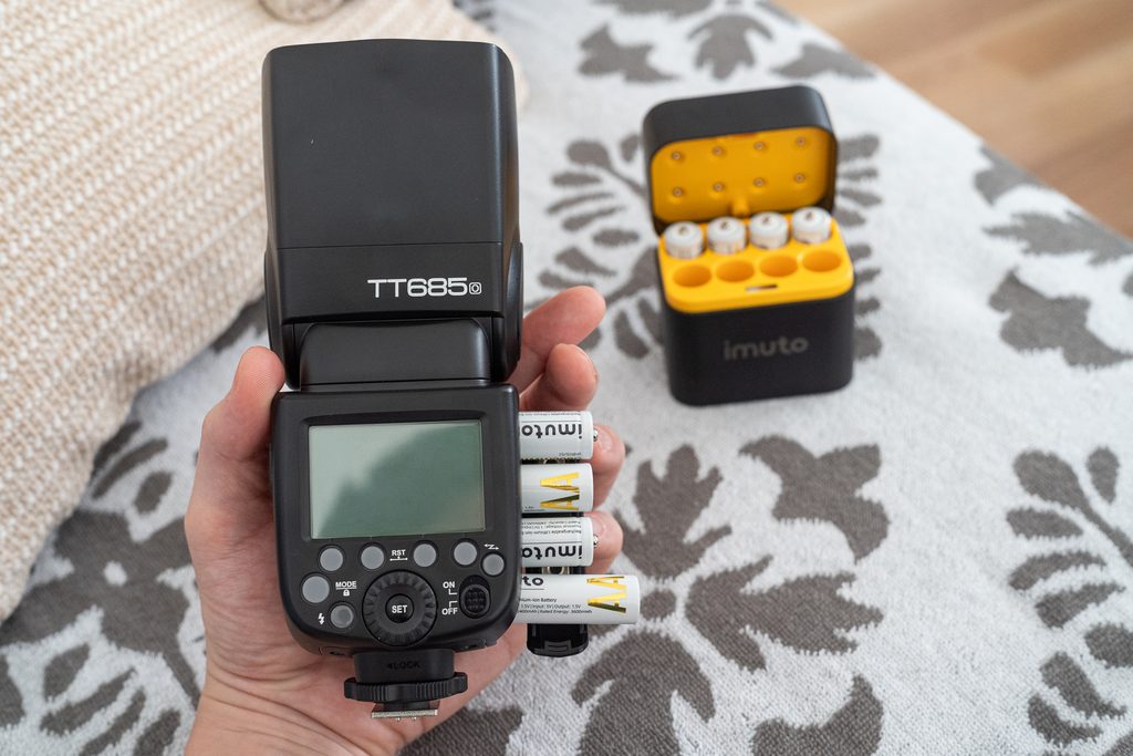 GODOX TT685IIにIMUTO充電池を使ってみた